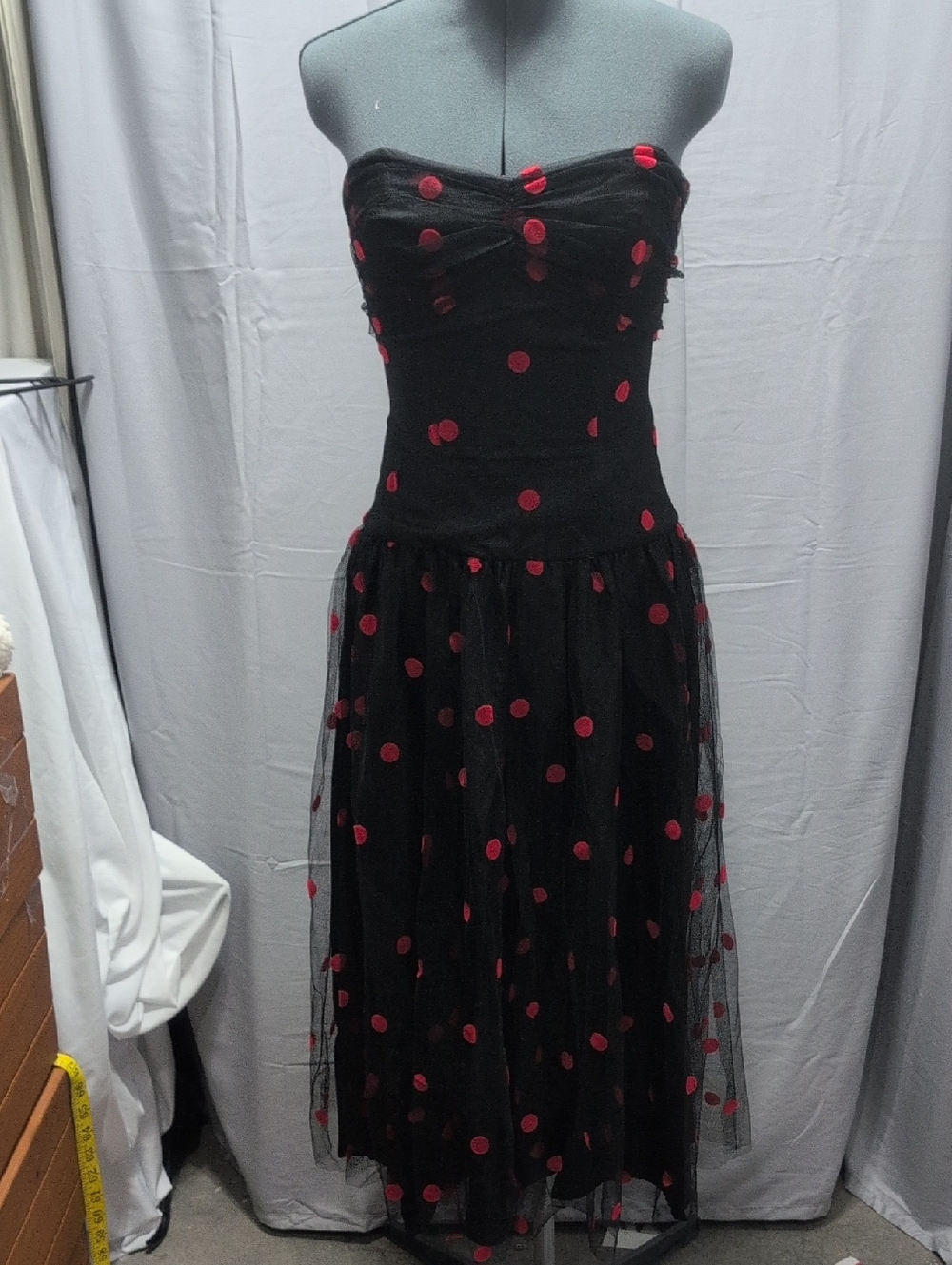 Vintage After Five strapless dress by Julie Duroche - Picture 8 of 8